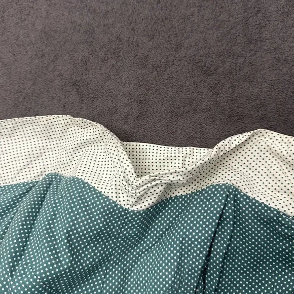 VINTAGE 50s Elaine Terry dress with full skirt polka dots & sweathear neckline - Picture 10 of 11